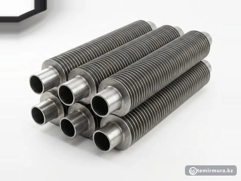 Труба оребрённая сталь 20 25х11 мм — ⌀25×11 мм, склад TEMIR MURA