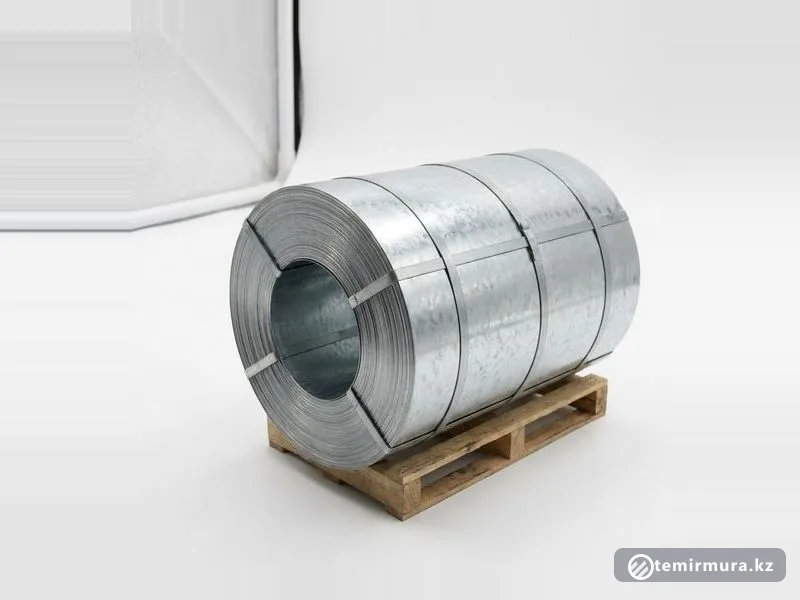 Оцинкованный рулон холоднокатаный 0.5х850 мм 10кп — 0,5×850 мм, склад TEMIR MURA
