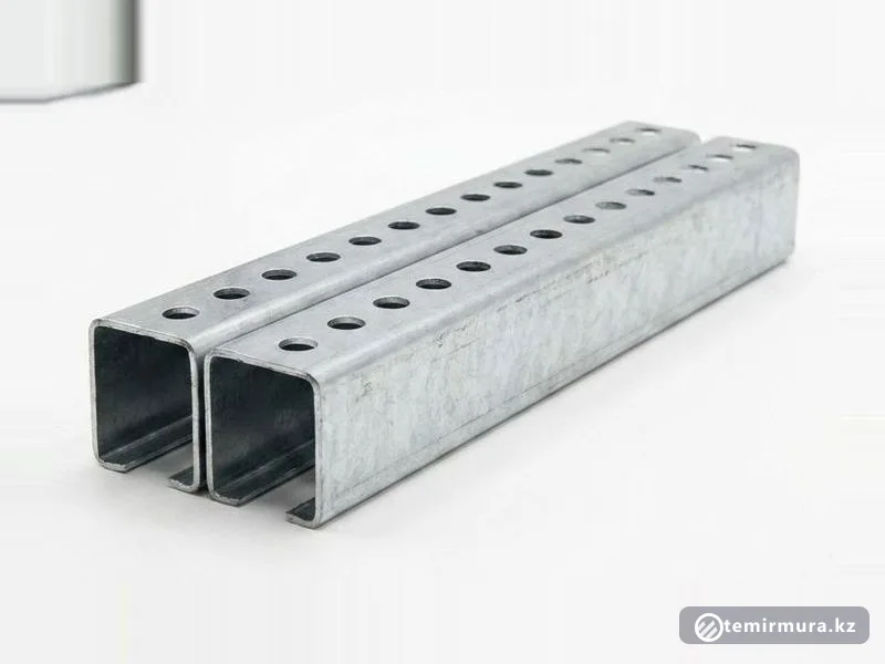 Швеллер перфорированный Ст3сп5 100х40 мм, склад TEMIR MURA